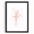 Girls Bedroom Art - Elegant Ballet Dancer Silhouette Print