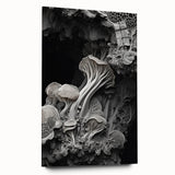 Large abstract wall art on acrylic glass featuring swirling blue and gray tones, ideal for bedroom or dining room decor.