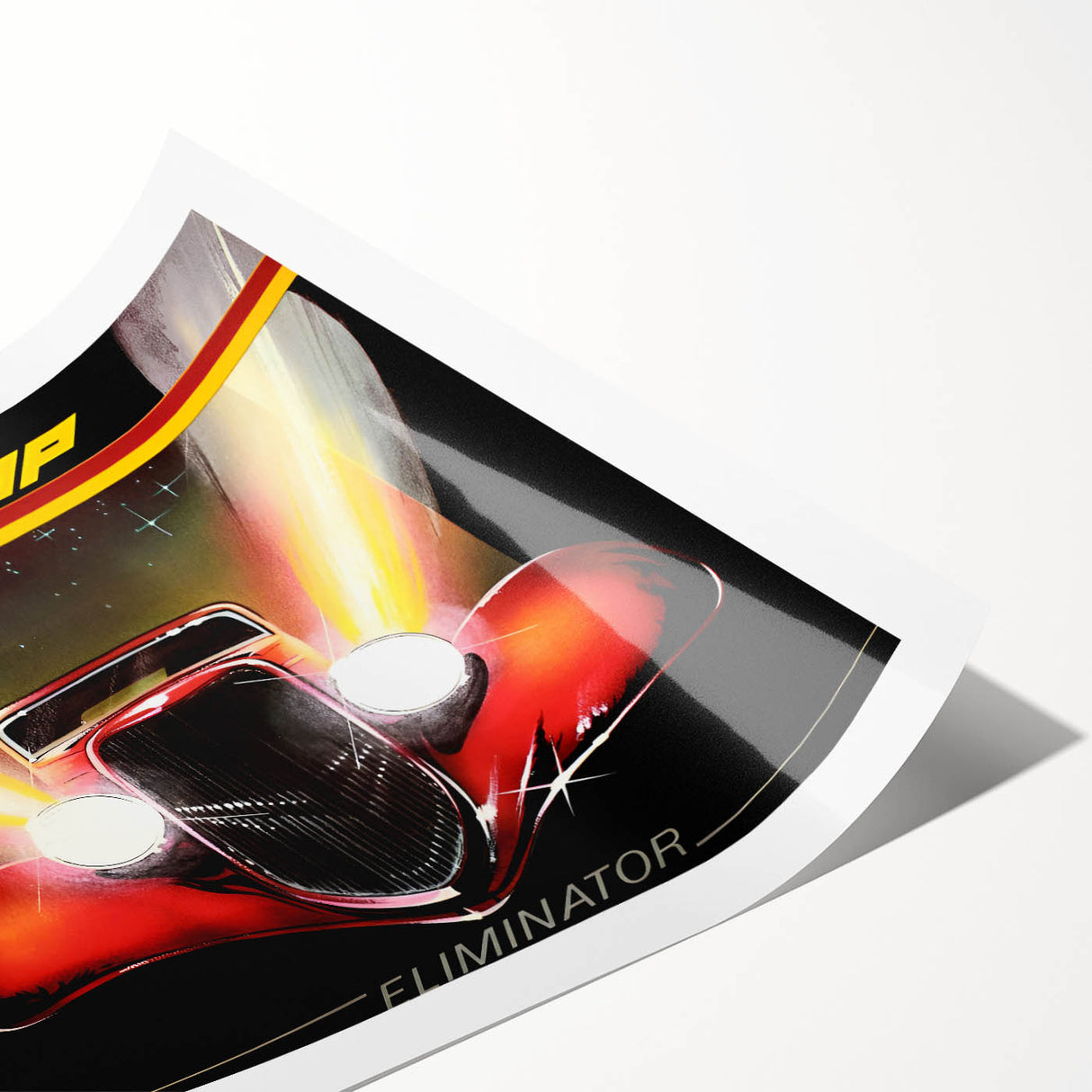 ZZ Top Eliminator Retro Wall Art – Vintage Rock Album Cover Print