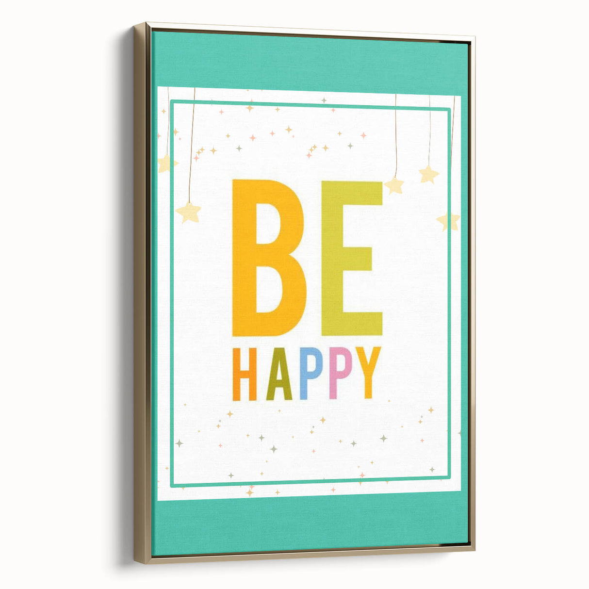 Educational Nursery Wall Decor – Be Happy Inspirational Print