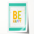 Educational Nursery Wall Decor – Be Happy Inspirational Print