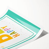 Educational Nursery Wall Decor – Be Happy Inspirational Print
