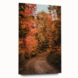 Large abstract wall art featuring swirling autumnal hues on acrylic glass, ideal for bedroom or dining room decor.