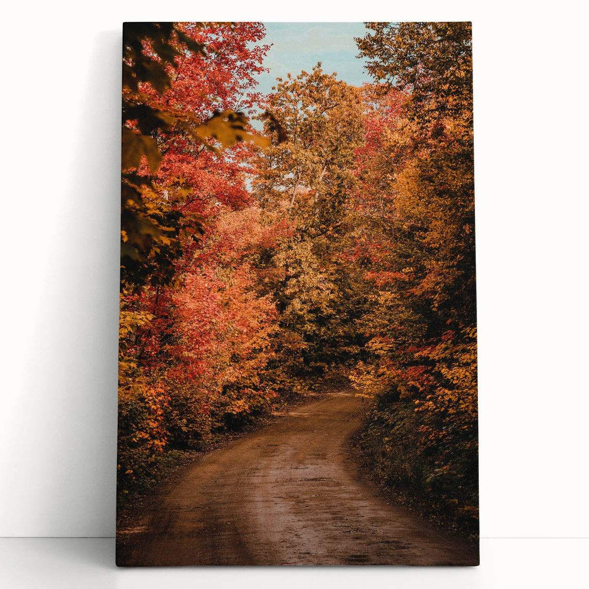 Large black and white canvas depicting a minimalist tree in fall, ideal for kitchen wall art or bedroom ambiance.