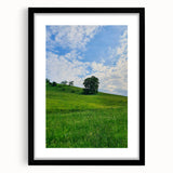 Extra large abstract art print featuring colorful, textured swirls on a black framed canvas, ideal for living room decor.