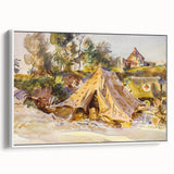 Modern Wall Art – Camp with Ambulance by John Singer Sargent