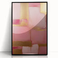 Framed acrylic wall art featuring abstract strokes in black and white, showcasing modern design elements ideal for contemporary home decor.