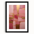 Abstract strokes wall art framed with a black mat, showcasing vibrant colors and dynamic brushwork, ideal for modern home decor and artistic interiors.