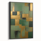 Framed canvas wall art featuring abstract strokes in black and white, showcasing a modern design ideal for contemporary decor. The artwork is displayed in a sleek black frame, emphasizing its elegant and minimalist style, perfect for enhancing living spaces.