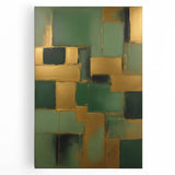 Abstract wall art featuring vibrant multicolored strokes on a stretched canvas, showcasing a modern design ideal for contemporary home decor.