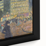 Place Pigalle at Night" by Pierre Bonnard - Illuminated Cityscape