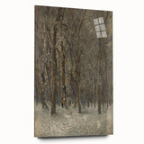 Romanticism Art - Winter Forest by László Mednyánszky Print