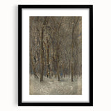 Romanticism Art - Winter Forest by László Mednyánszky Print