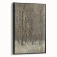 Romanticism Art - Winter Forest by László Mednyánszky Print