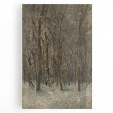 Romanticism Art - Winter Forest by László Mednyánszky Print