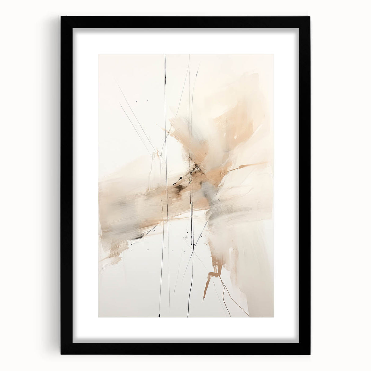 Acrylic and Canvas Art for Dining Spaces - Neutral Abstract Print