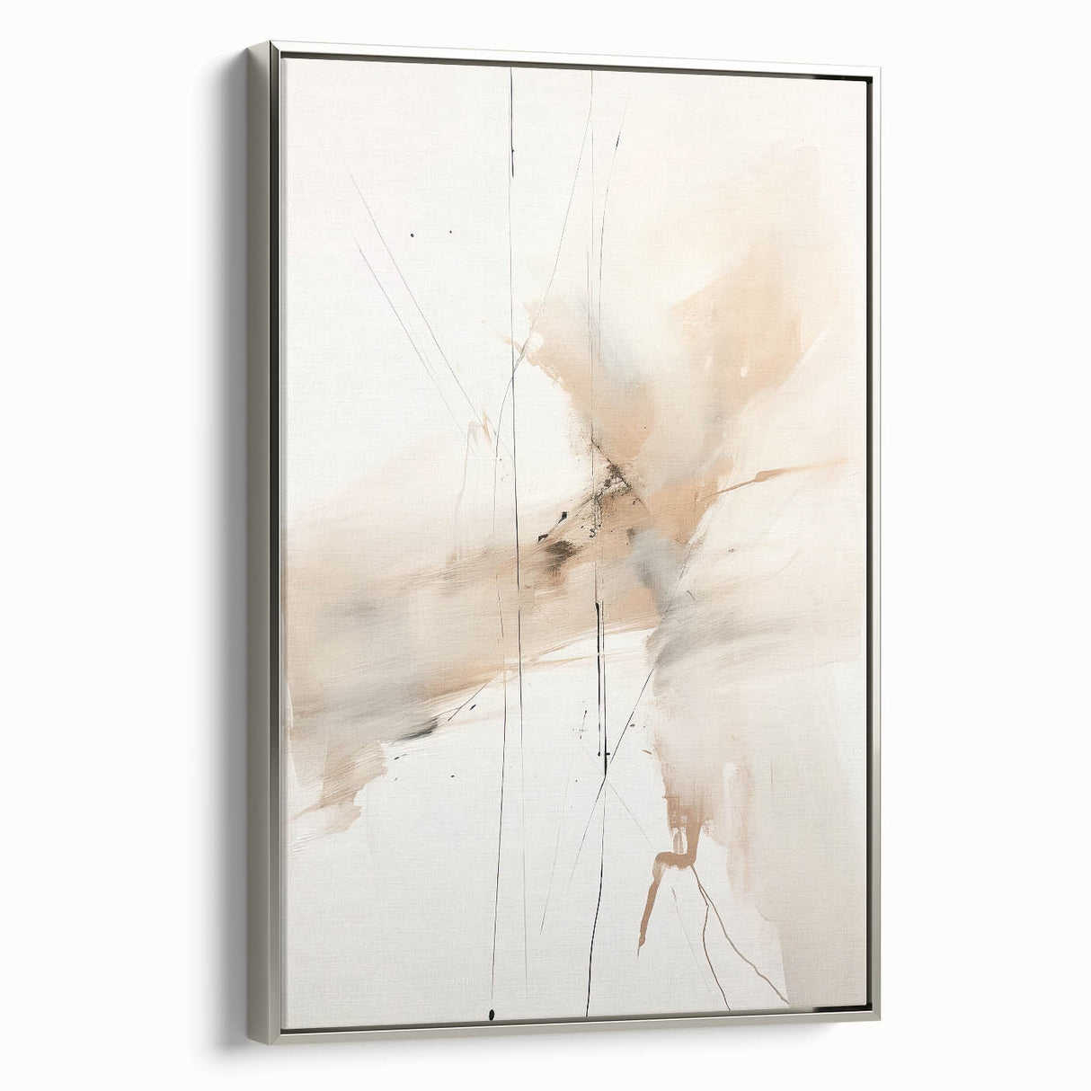 Acrylic and Canvas Art for Dining Spaces - Neutral Abstract Print