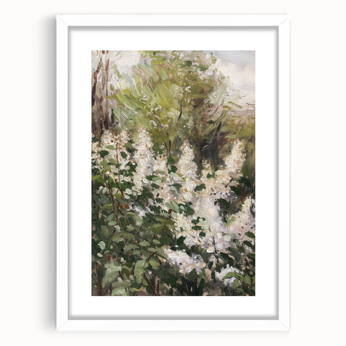 Floral Garden Serenity - Nature-Inspired Canvas Wall Art