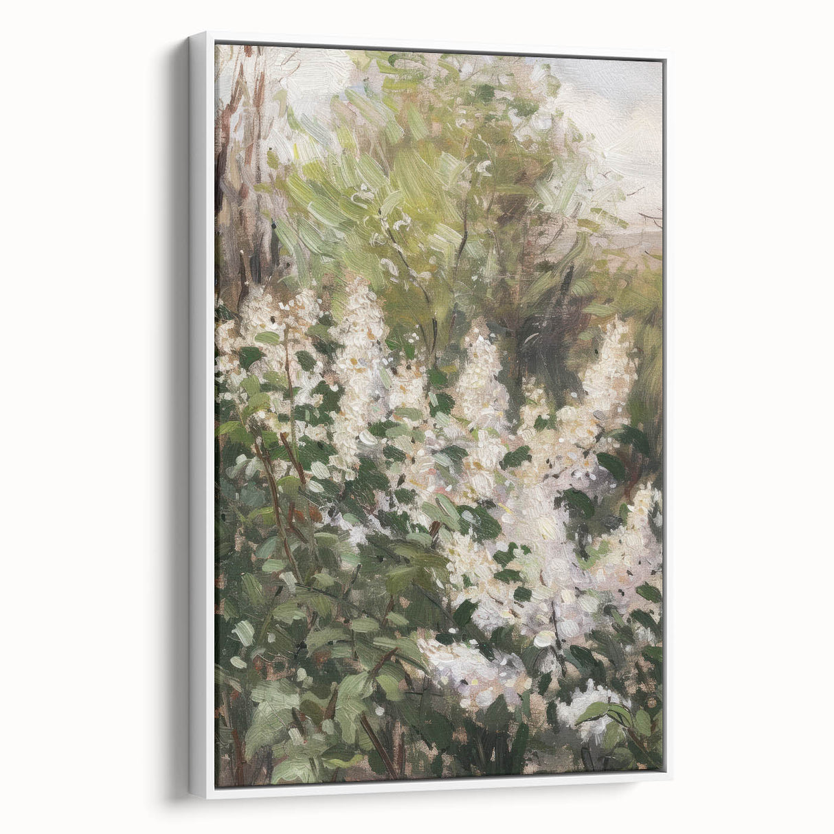 Floral Garden Serenity - Nature-Inspired Canvas Wall Art