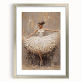 Framed abstract figurative wall art with a silver mat, showcasing vibrant colors and modern design, ideal for contemporary home decor. Perfect for adding elegance to living spaces.