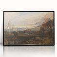 Rococo Art Pastoral Scene with Trees and Sheep - Classic Art Prints
