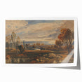 Rococo Art Pastoral Scene with Trees and Sheep - Classic Art Prints