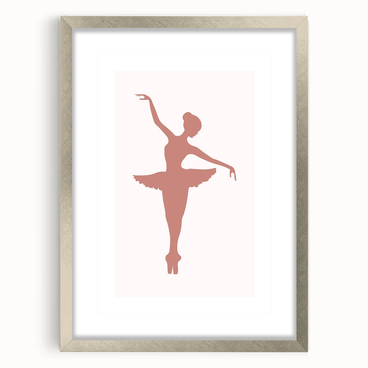 Ballet Dancer Silhouette Kids Room Print - Nursery Wall Art