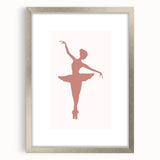 Ballet Dancer Silhouette Kids Room Print - Nursery Wall Art