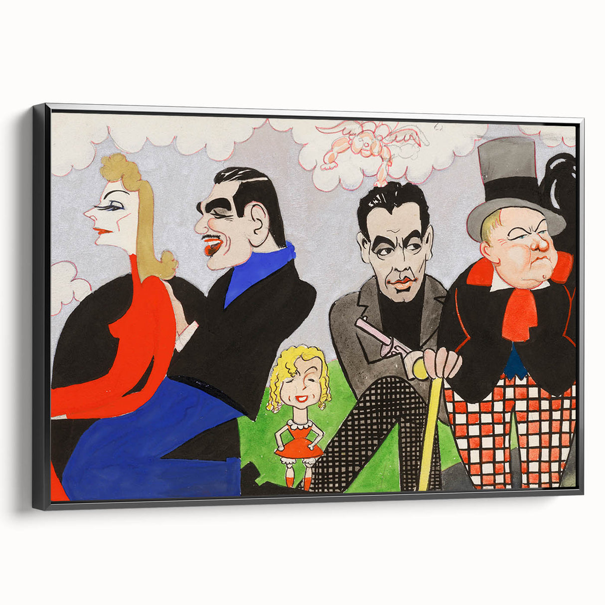 Modern Wall Art – Vibrant Mural Study with Unique Contemporary Characters