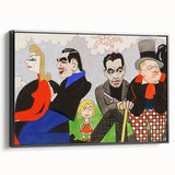Modern Wall Art – Vibrant Mural Study with Unique Contemporary Characters
