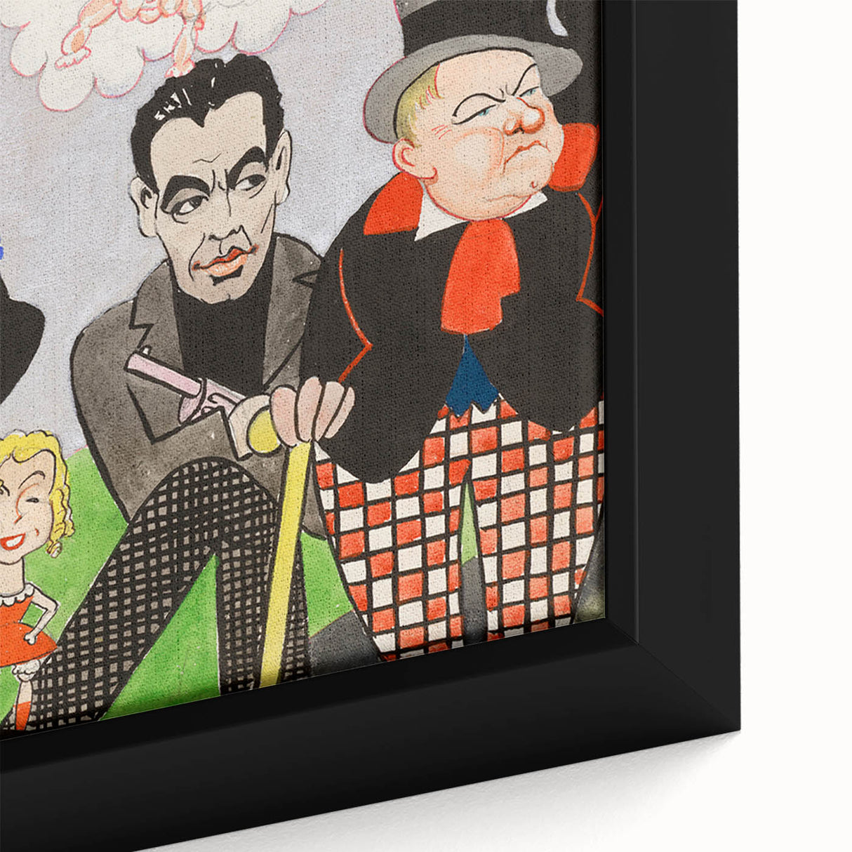 Modern Wall Art – Vibrant Mural Study with Unique Contemporary Characters
