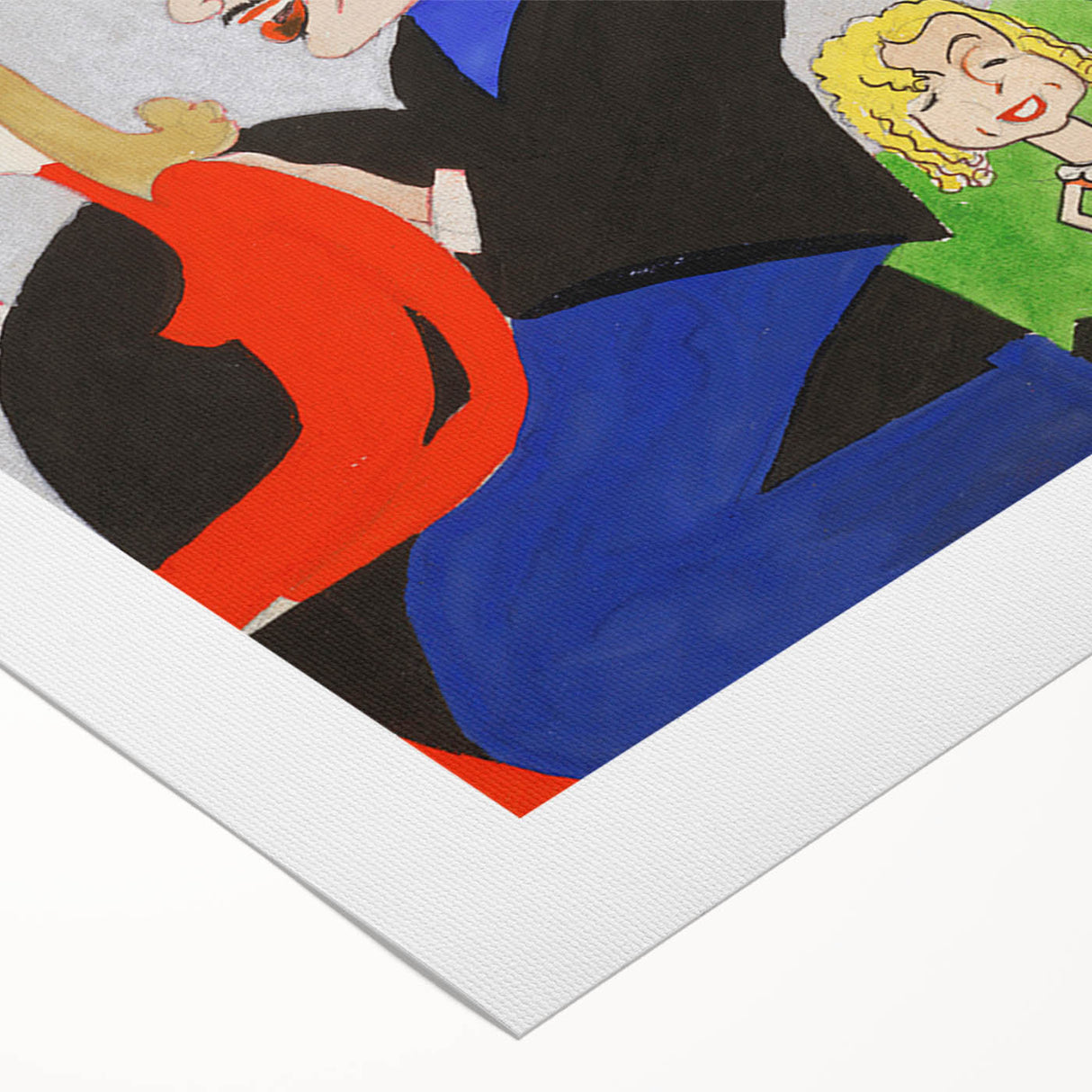 Modern Wall Art – Vibrant Mural Study with Unique Contemporary Characters