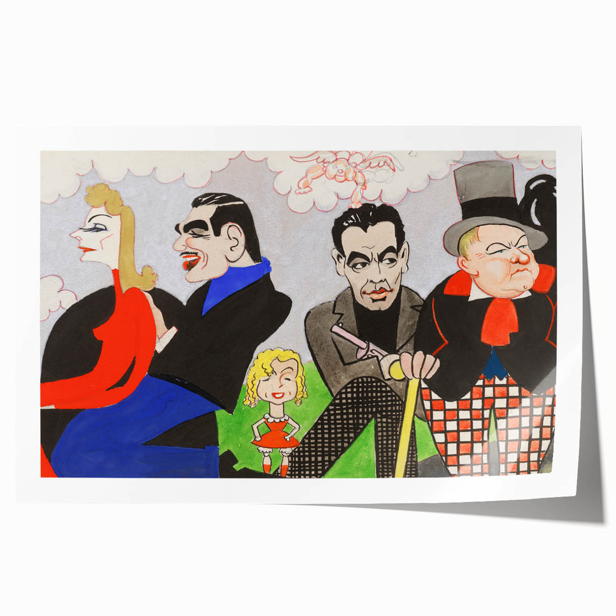 Modern Wall Art – Vibrant Mural Study with Unique Contemporary Characters