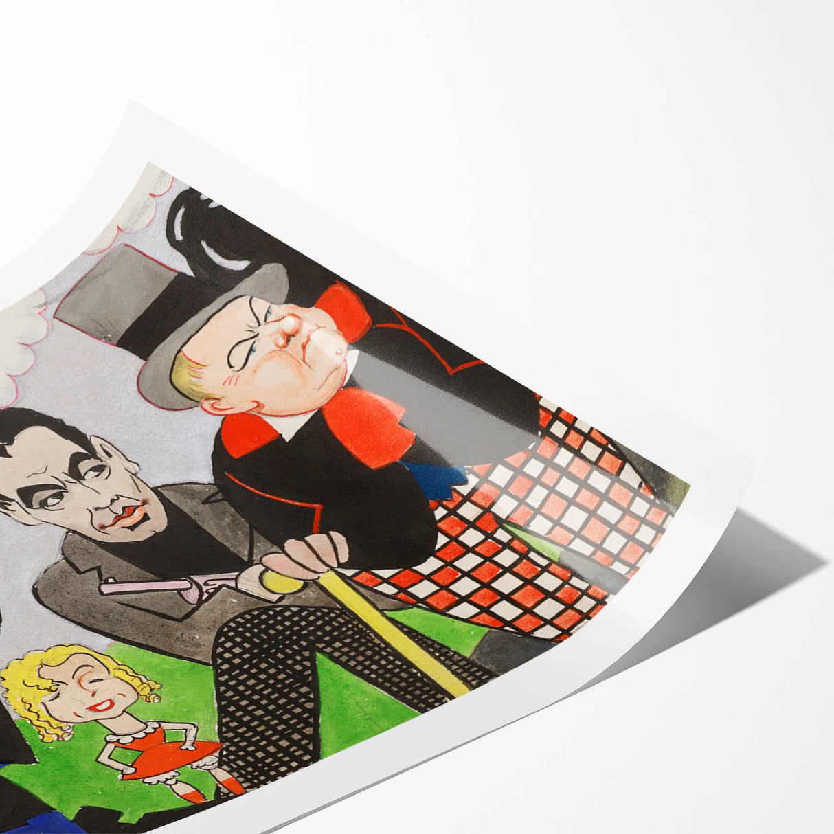 Modern Wall Art – Vibrant Mural Study with Unique Contemporary Characters