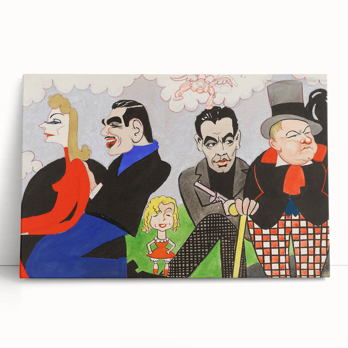 Modern Wall Art – Vibrant Mural Study with Unique Contemporary Characters