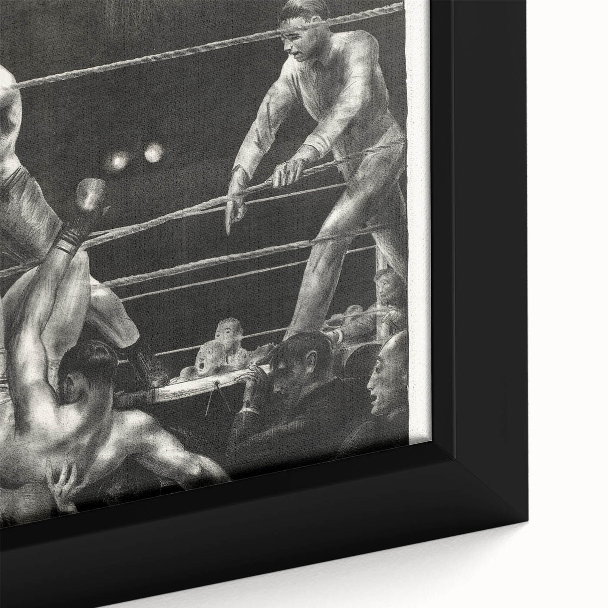 Dempsey and Firpo Realism Art Print - George Bellows Boxing Illustration