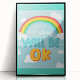 Children’s Learning Art Print – Everything Will Be OK Motivational Poster