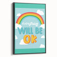 Children’s Learning Art Print – Everything Will Be OK Motivational Poster
