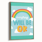 Children’s Learning Art Print – Everything Will Be OK Motivational Poster