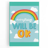 Children’s Learning Art Print – Everything Will Be OK Motivational Poster