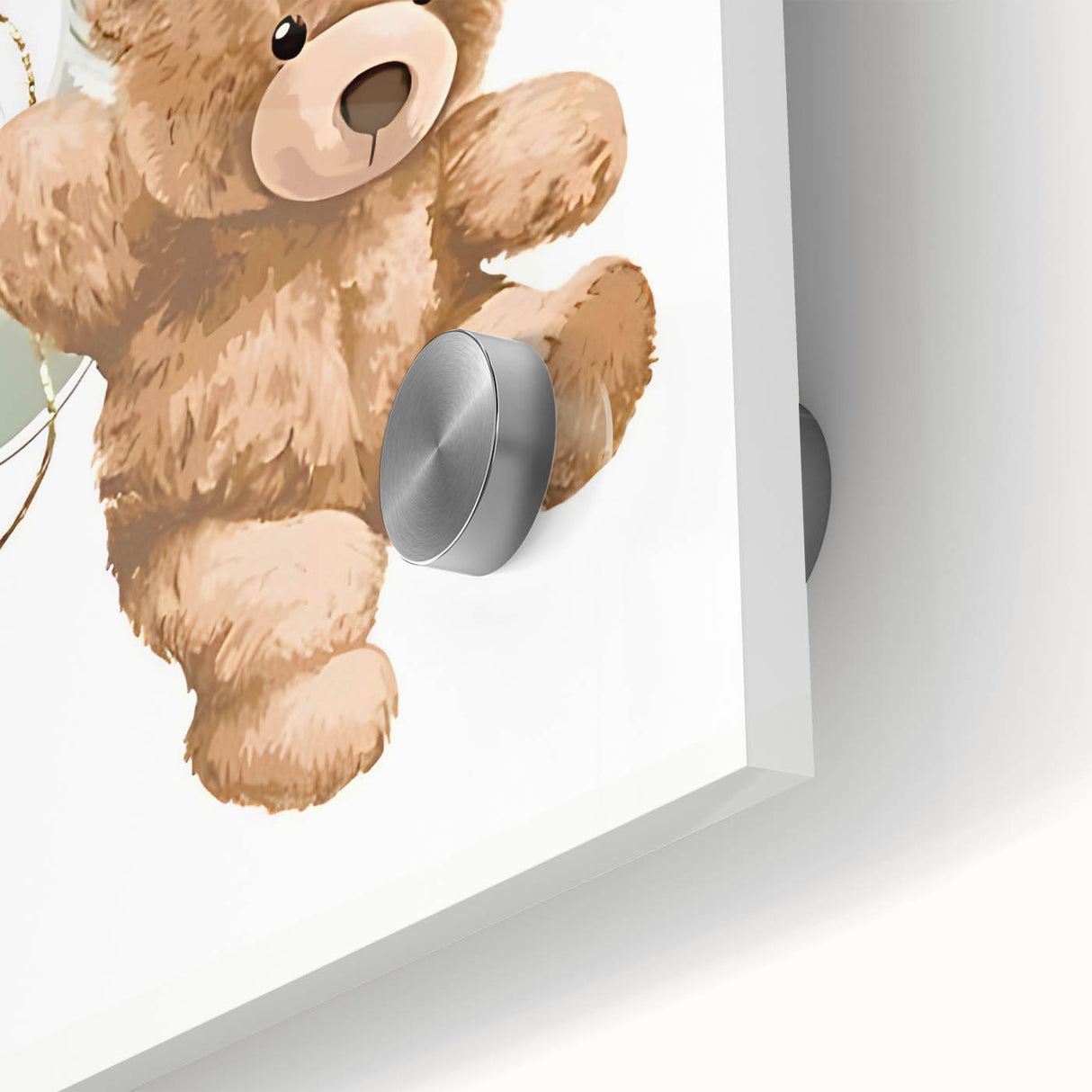 Teddy Bear Balloon Nursery Wall Art – Baby Room & Kids Decor