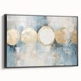 Framed canvas wall art showcasing abstract strokes in black and white, highlighting modern design elements, perfect for contemporary home decor.