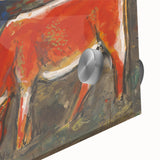 Shepherd with Grazing Cow" by Mikuláš Galanda - Rustic Pastoral Scene