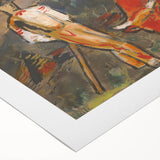 Shepherd with Grazing Cow" by Mikuláš Galanda - Rustic Pastoral Scene