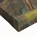 Shepherd with Grazing Cow" by Mikuláš Galanda - Rustic Pastoral Scene