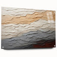 Abstract strokes wall art displayed in a sleek acrylic frame, showcasing vibrant colors and dynamic patterns. Ideal for modern home decor, it adds a touch of sophistication to any room.