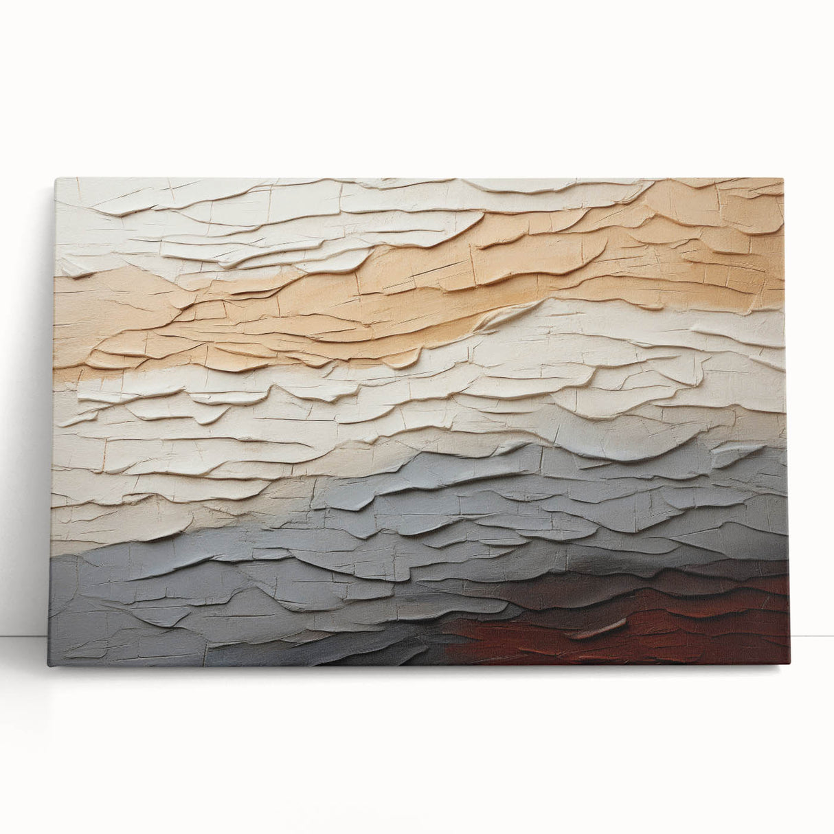 Abstract strokes wall art on stretched canvas, showcasing vibrant colors and dynamic designs, perfect for modern home decor or office spaces.
