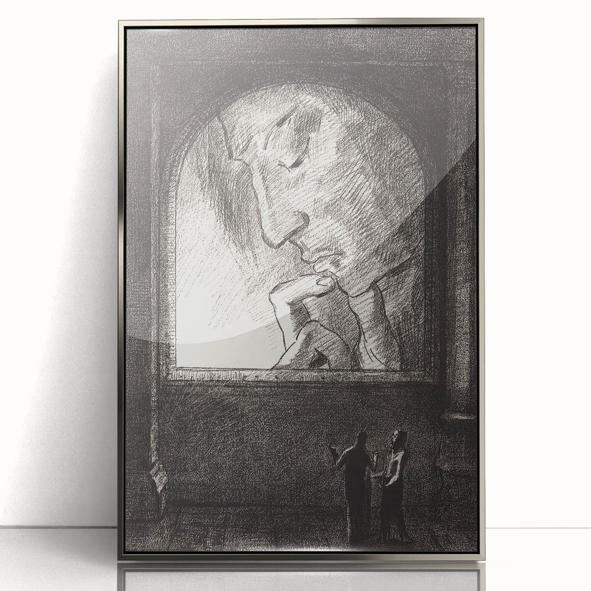 Modern Wall Art – Odilon Redon’s "Light" in Black and White