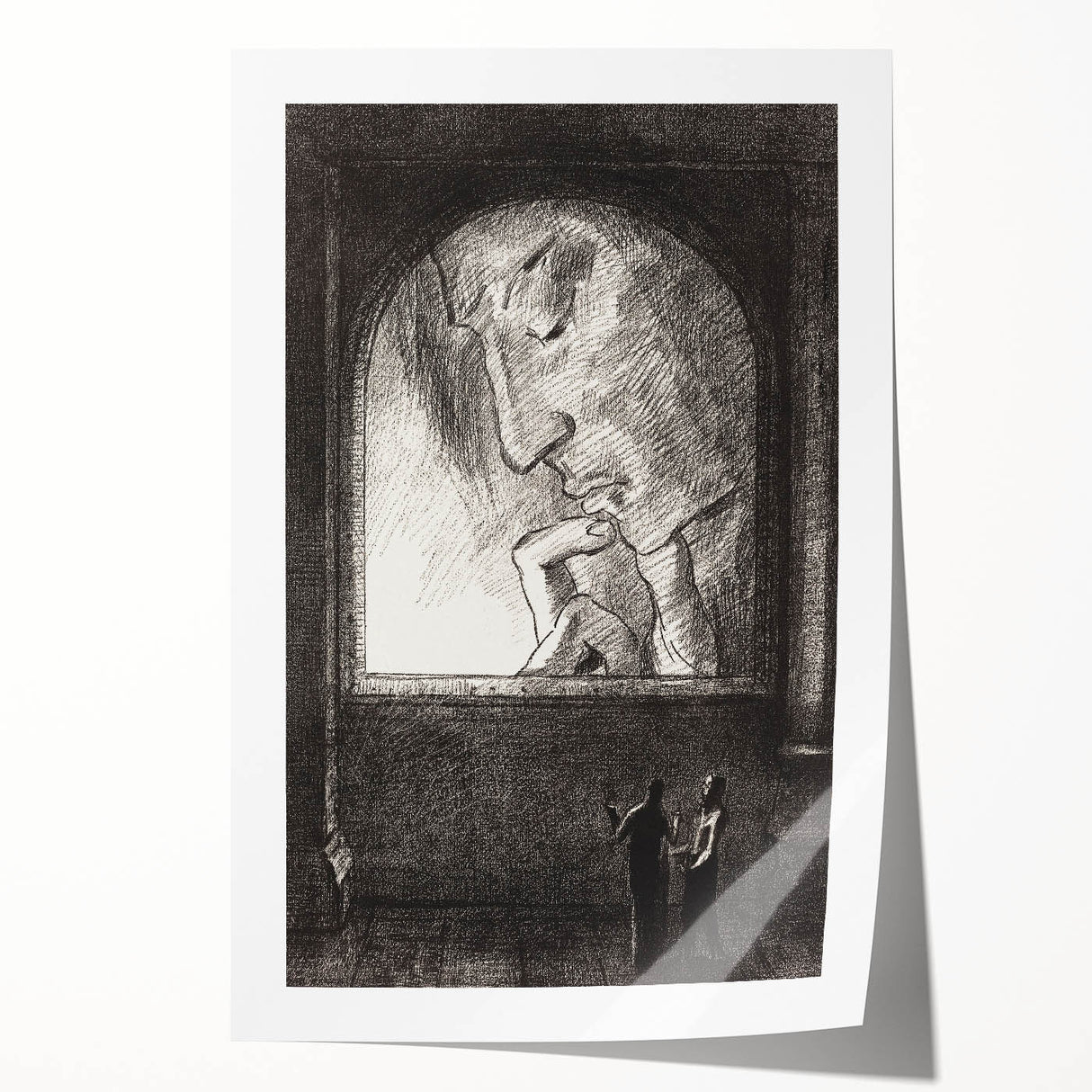 Modern Wall Art – Odilon Redon’s "Light" in Black and White