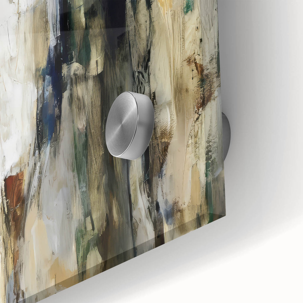 Modern Bedroom Art – Abstract Figures on Framed Canvas & Acrylic